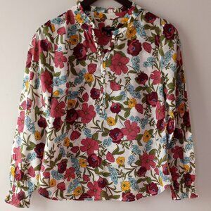 'Talbots' Floral Blouse S/P EUC